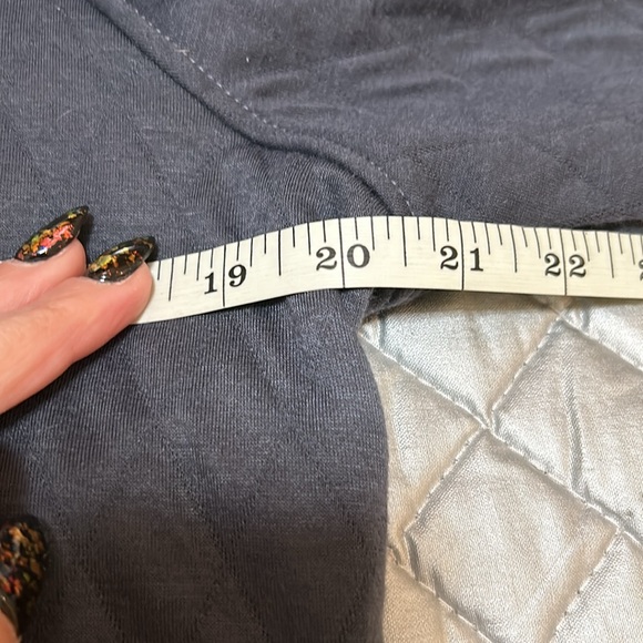 Sovereign Code quilted men’s zip up sweatshirt with pockets - grey/blue - Picture 7 of 10